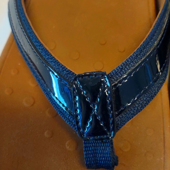 Vionic Pacific Blue High Tide Orthotic Thong / Flip Flop Sandals Size 11 Medium - Picture 4 of 15